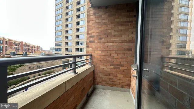 a view of balcony with city view