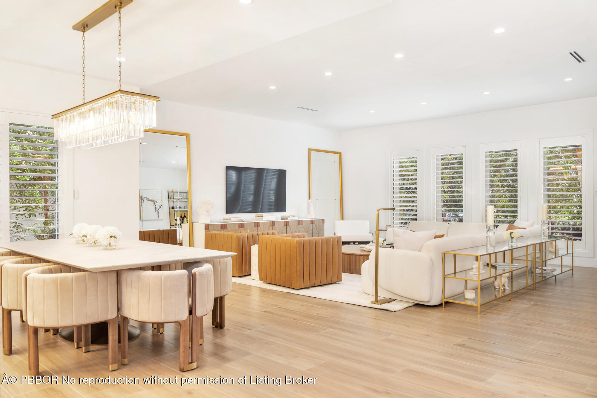 183 Arlington Road West Palm Beach, FL 33405 - Photo 5 of 34 a view of a dining room with furniture window and wooden floor