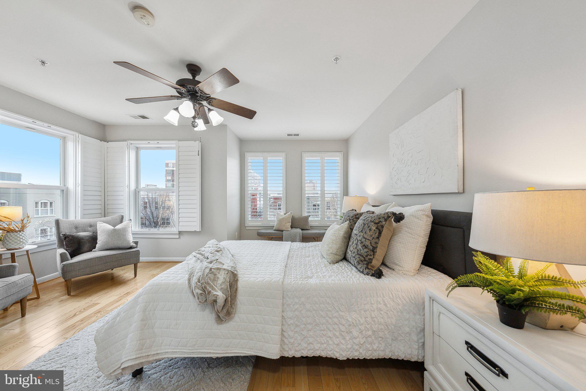 2136 12th Place Northwest Washington, DC 20009 - Photo 14 of 32 a bedroom with a bed and window