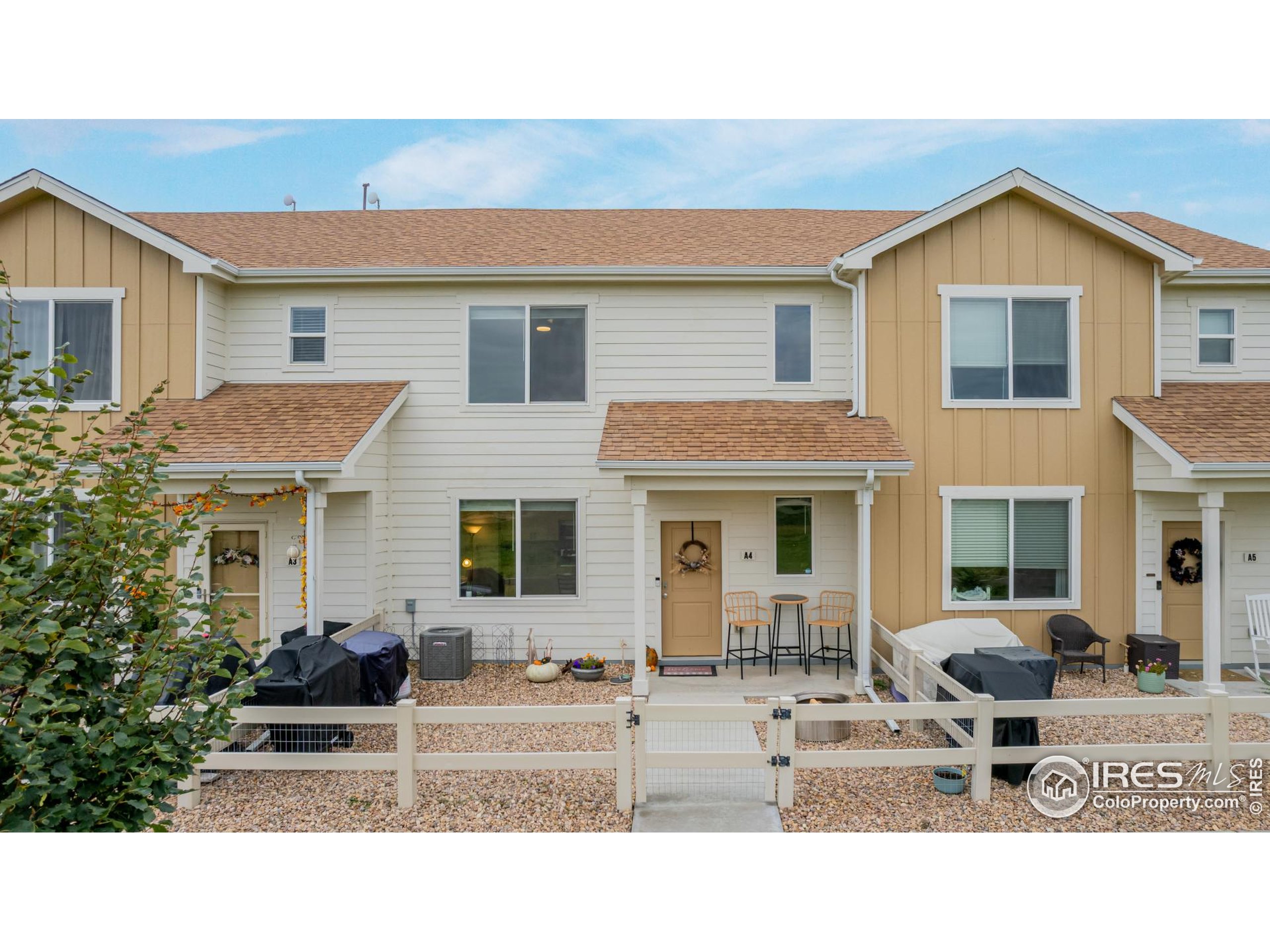 a view of a house with a patio