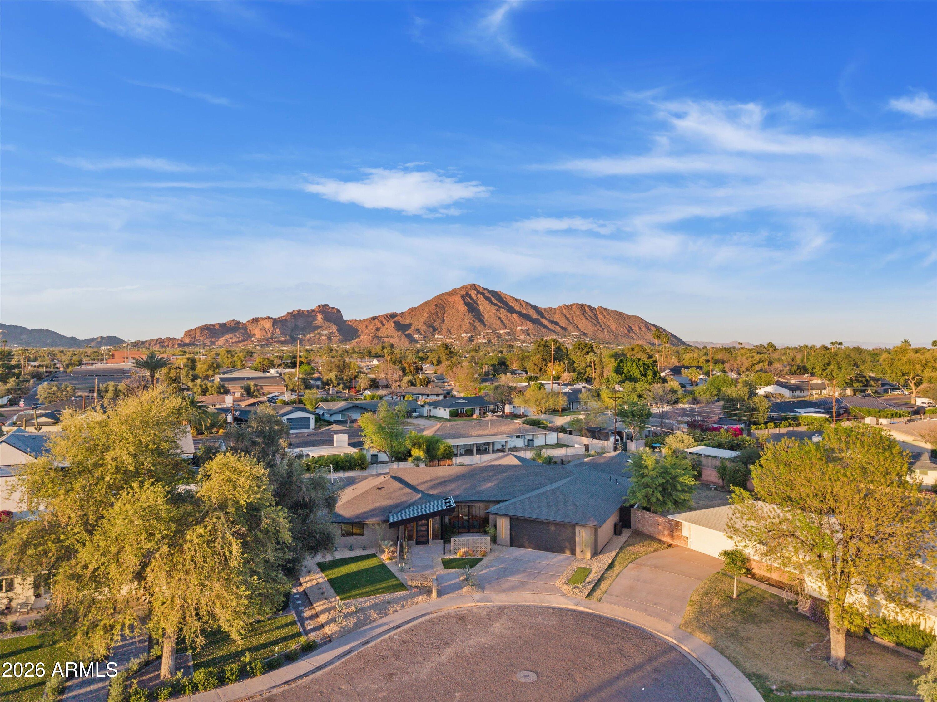 4610 East Flower Street Phoenix, AZ 85018 - Photo 41 of 41 Aerial View of Home