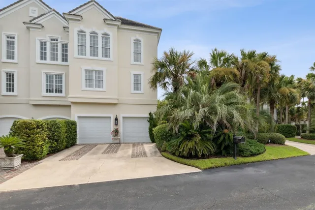 a view of a pathway in a garden