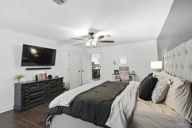 a garden view with a seating space