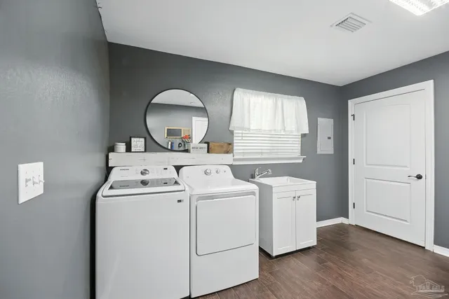 a view of a trees with a yard