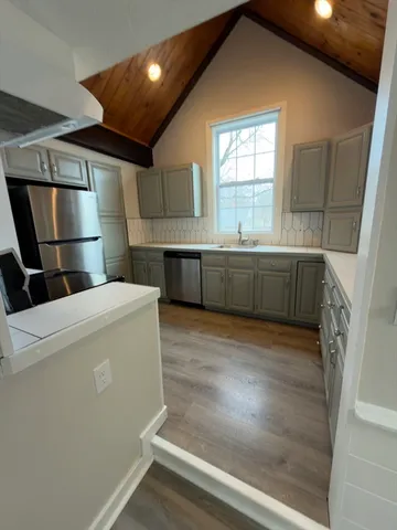 a room with storage and utility