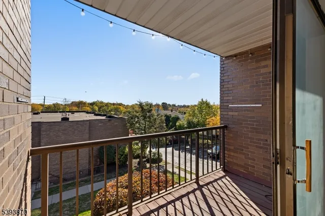 a view of balcony with city view