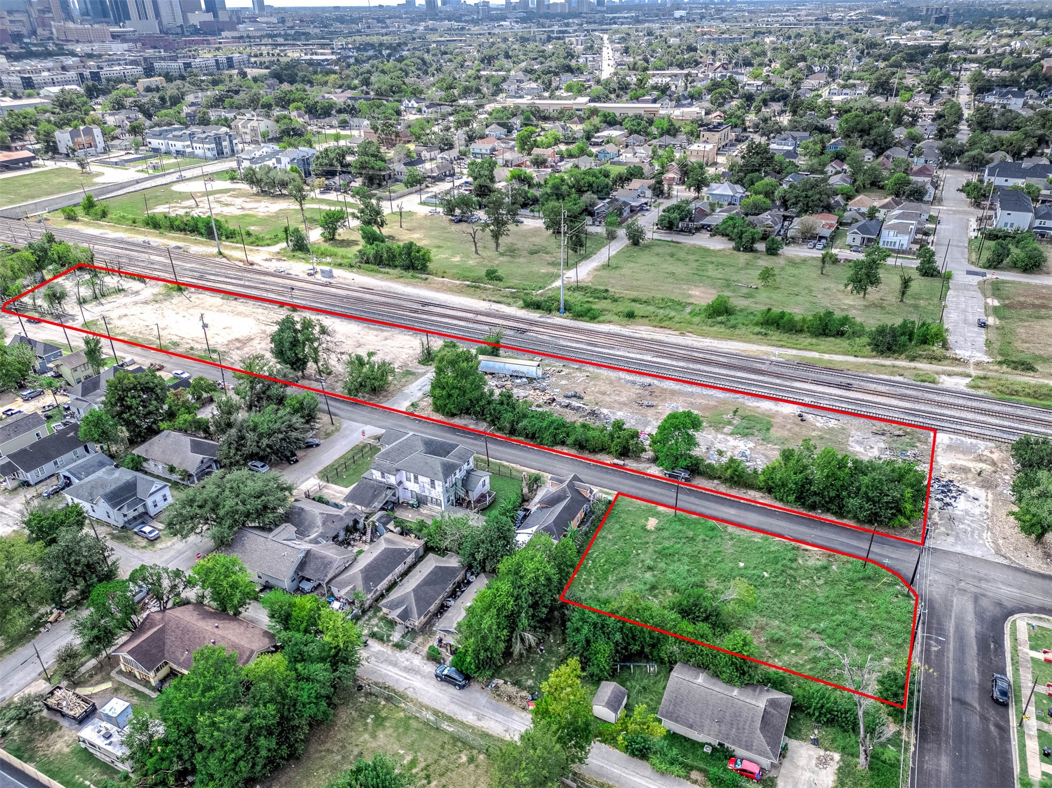 2023 Semmes Street Houston, TX 77026 - Photo 3 of 8 an aerial view of a city