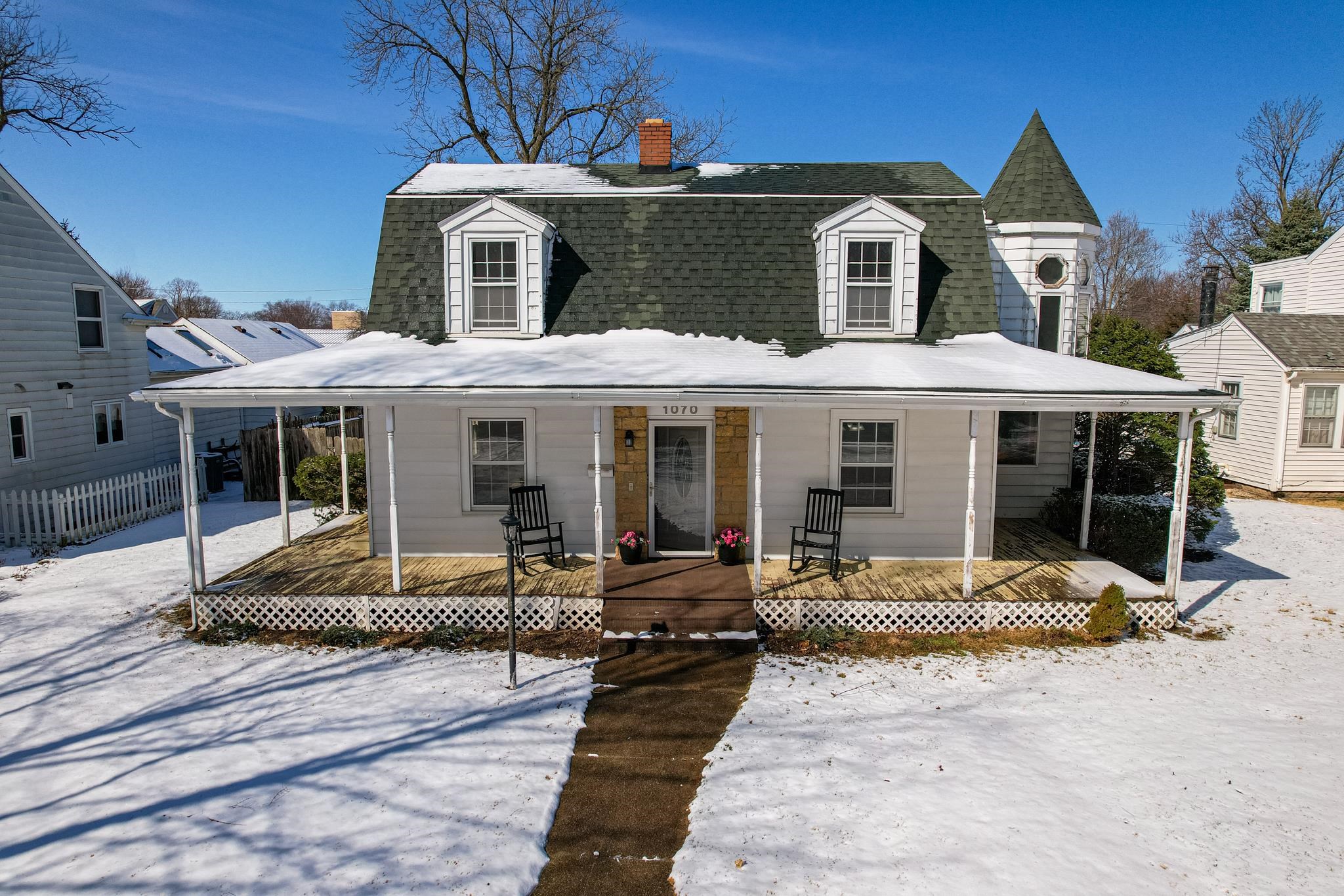 1070 North 8th Street Rochelle, IL 61068 - Photo 59 of 66 a front view of a house with a porch