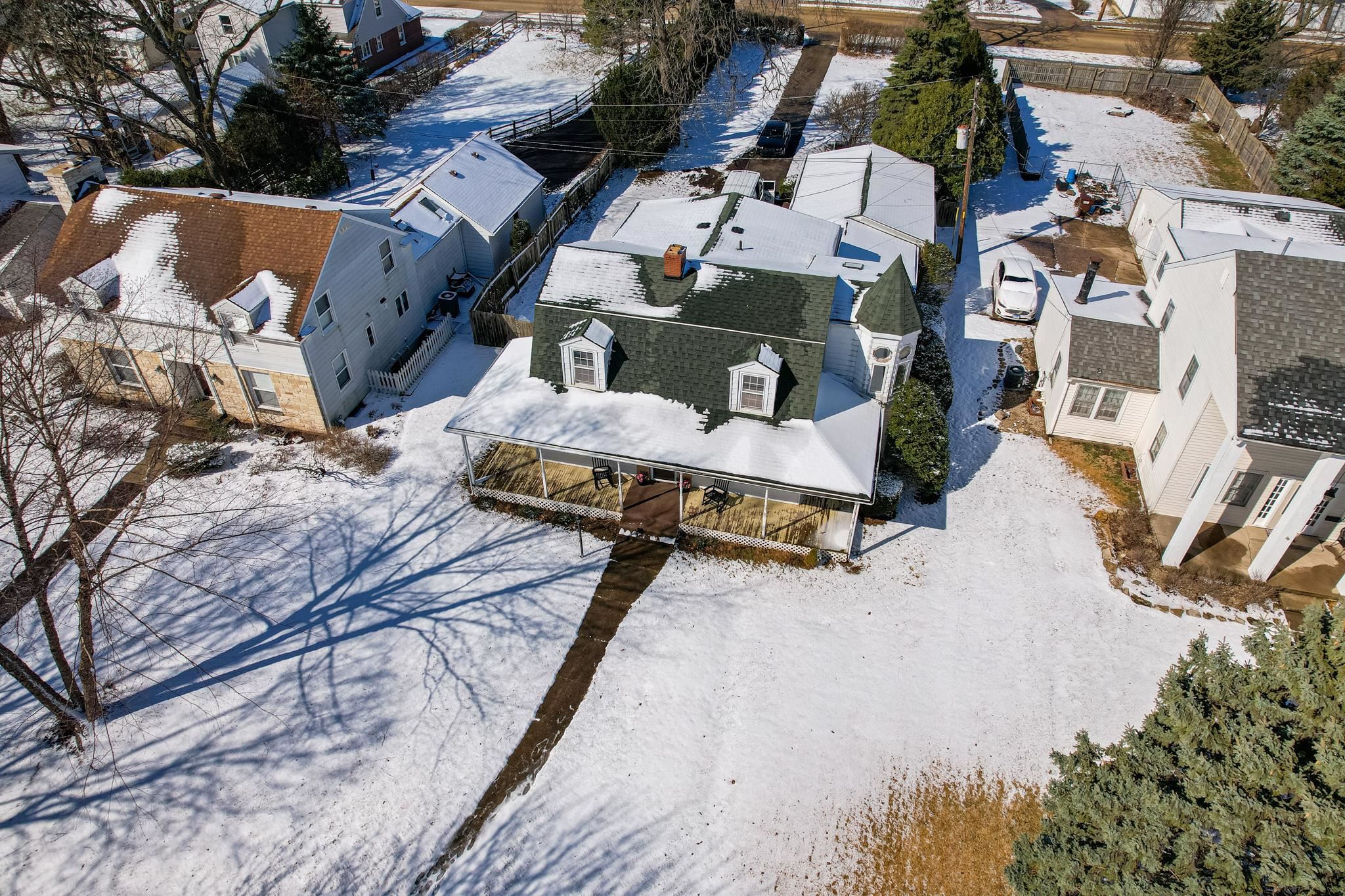 1070 North 8th Street Rochelle, IL 61068 - Photo 10 of 66 an aerial view of a house with a yard and sitting area