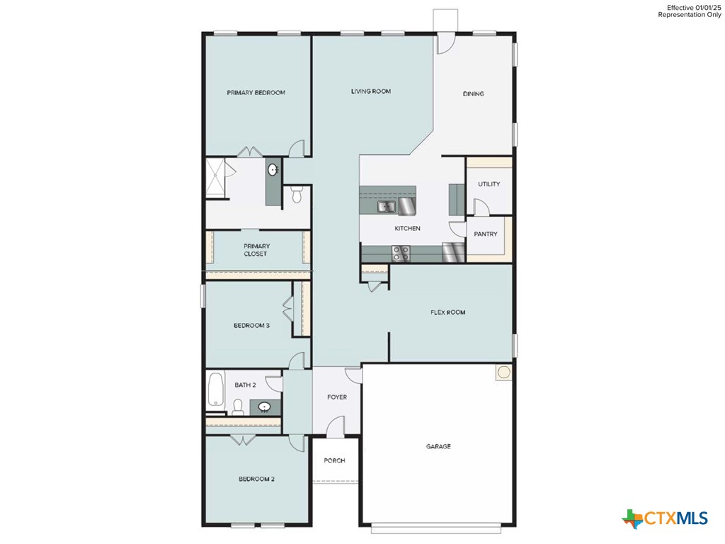 2428 Ambling Trail Georgetown, TX 78628 - Photo 27 of 33 a picture of floor plan