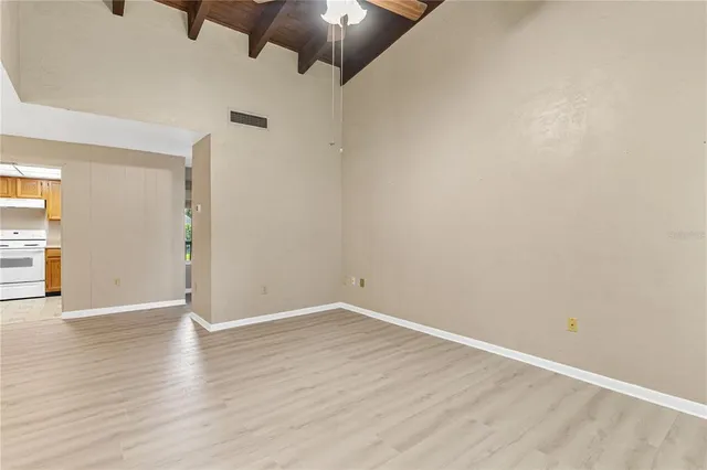 wooden floor in an empty room