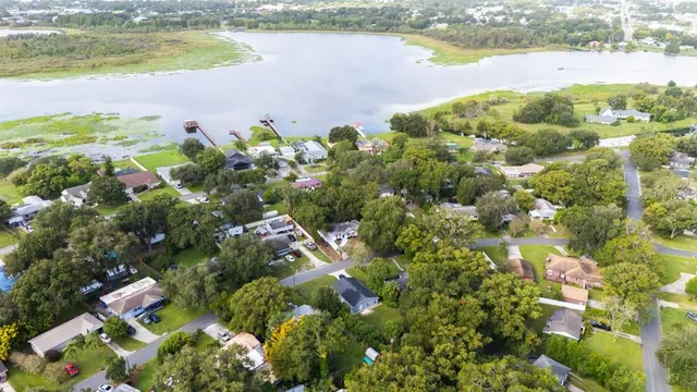a view of a lake with a lake