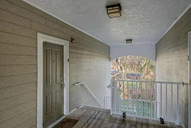 a view of front door