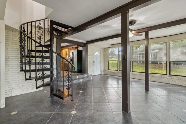 a view of an entryway with hardwood