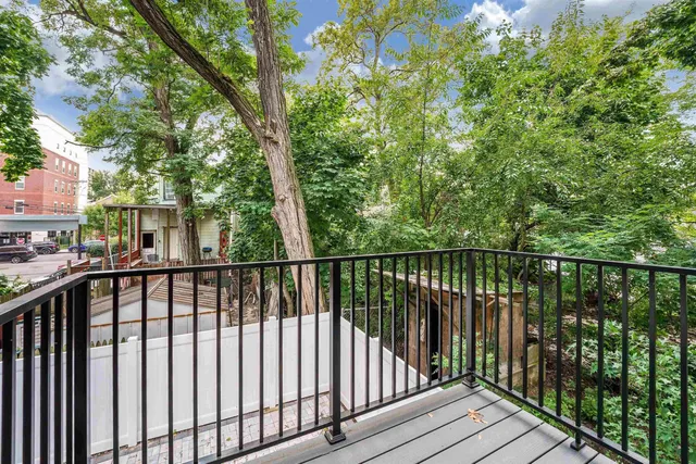 a view of balcony with deck