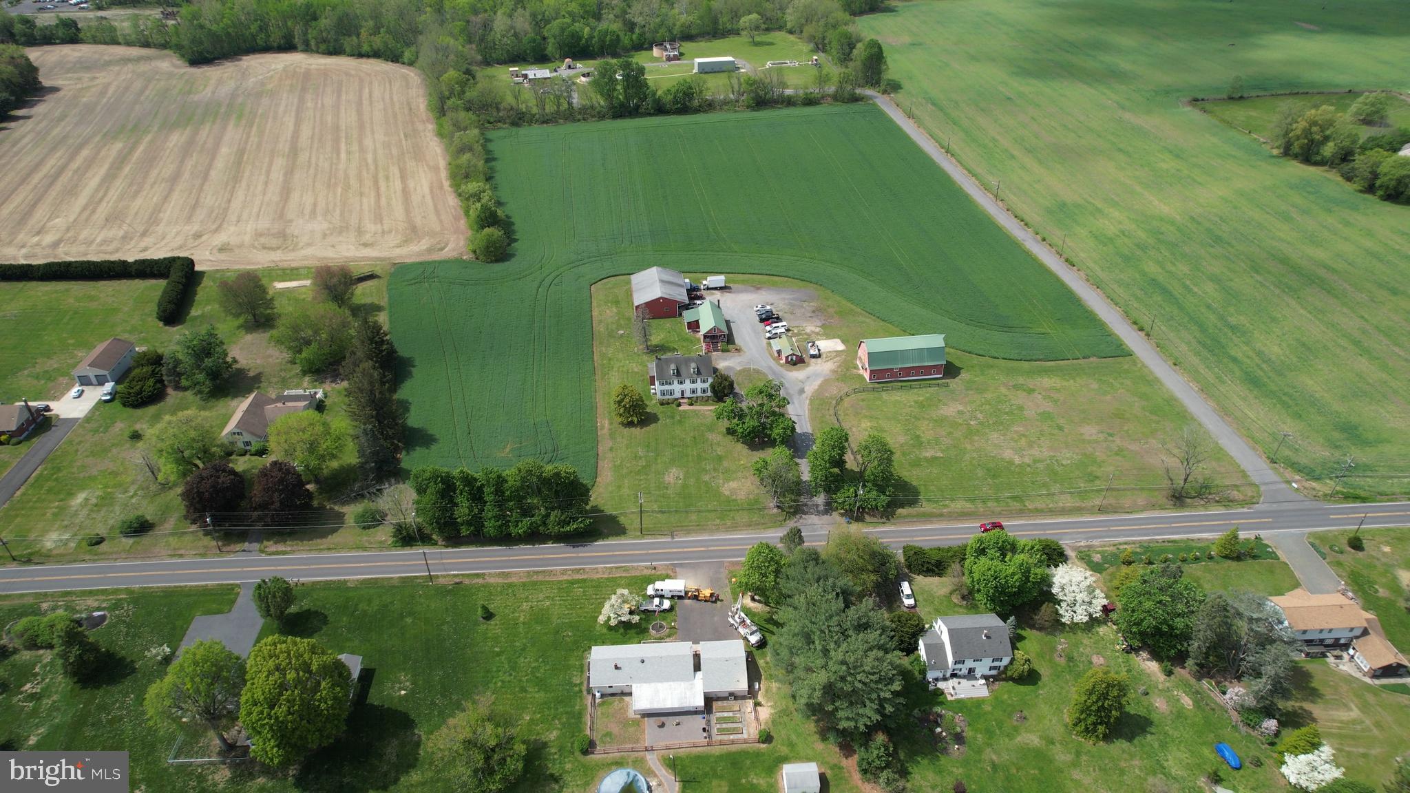111 Newbolds Corner Road Southampton, NJ 08088 - Photo 84 of 96 an aerial view of a house with a yard basket ball court and outdoor seating