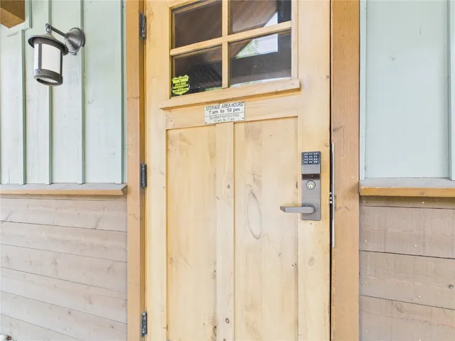 a view of front door