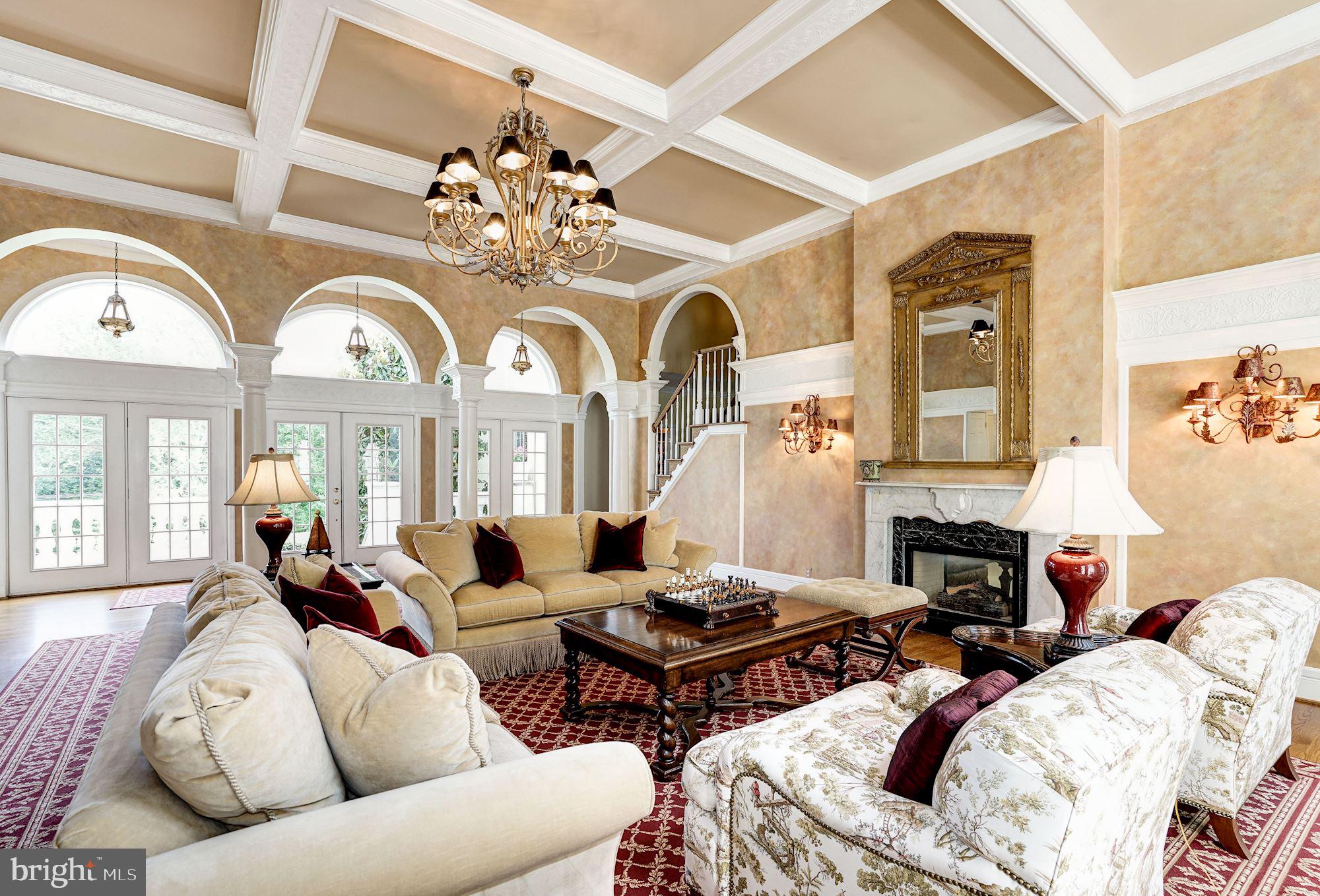 8816 Brook Road McLean, VA 22102 - Photo 5 of 49 Series of French doors lead to pool and patio area