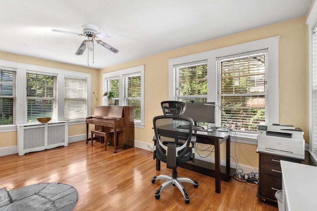 225 Dorset Road Newton, MA 02468 - Photo 6 of 14 a view of a workspace with furniture and a window