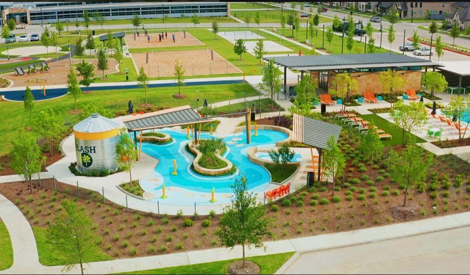 7636 Cherry Blossom Lane Little Elm, TX 76227 - Photo 25 of 31 a view of a swimming pool with furniture