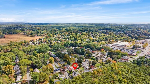 an aerial view of multiple house