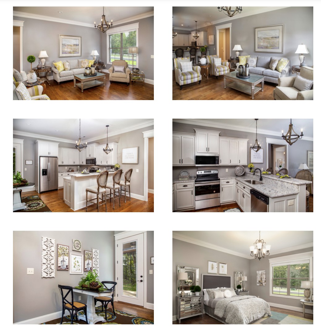 102 Andrews Drive Loretto, TN 38469 - Photo 10 of 11 a view of a kitchen with kitchen island dining table and chairs