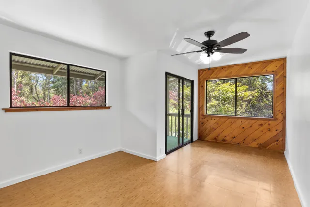 a view of room with a large window