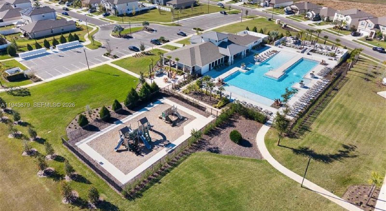 6346 Back Forty Loop, Unit 6346 Zephyrhills, FL 33541 - Photo 34 of 35 an aerial view of a residential houses with outdoor space