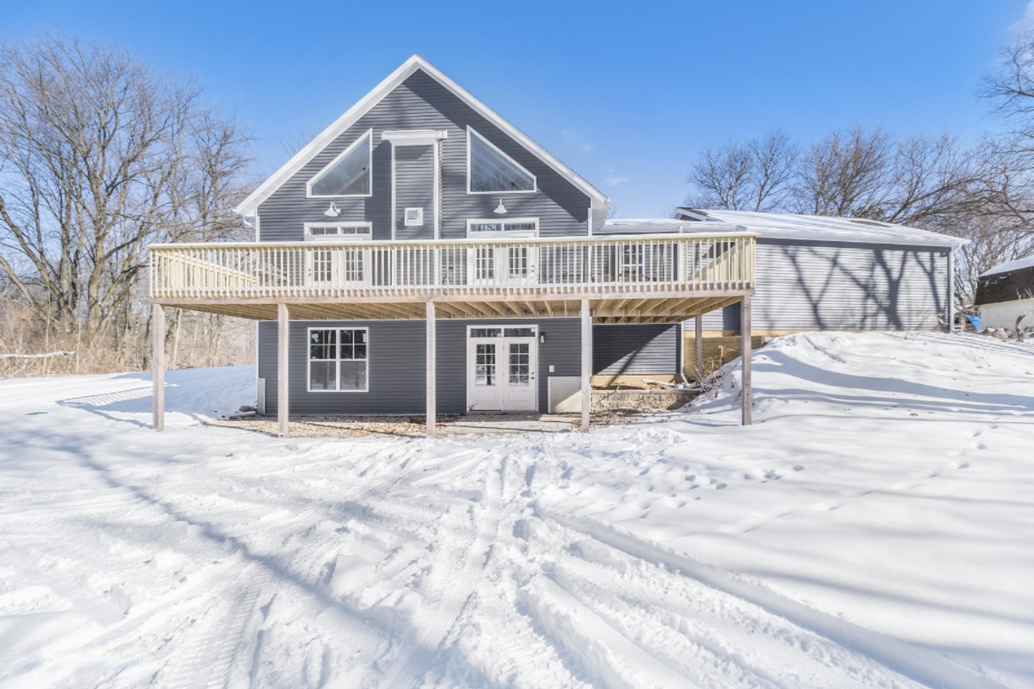 8177 Irving Road Middleville, MI 49333 - Photo 4 of 43 Rear View w/massive deck