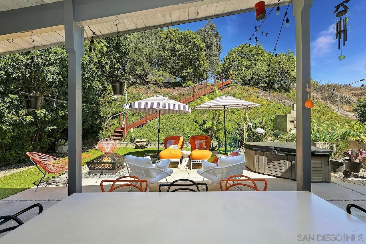 5635 Dartford Way San Diego, CA 92120 - Photo 23 of 26 an outdoor space with patio furniture and potted plants