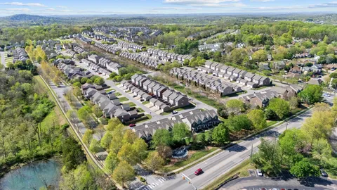 an aerial view of a city