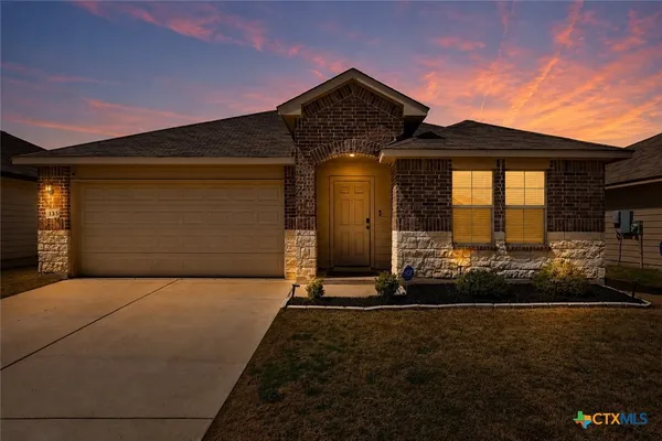 a front view of a house