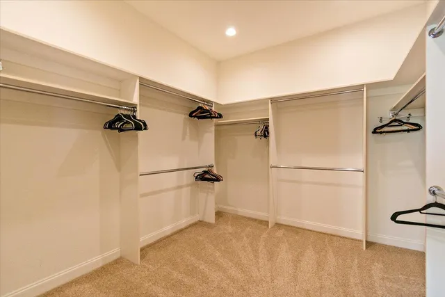 a view of a walk in closet