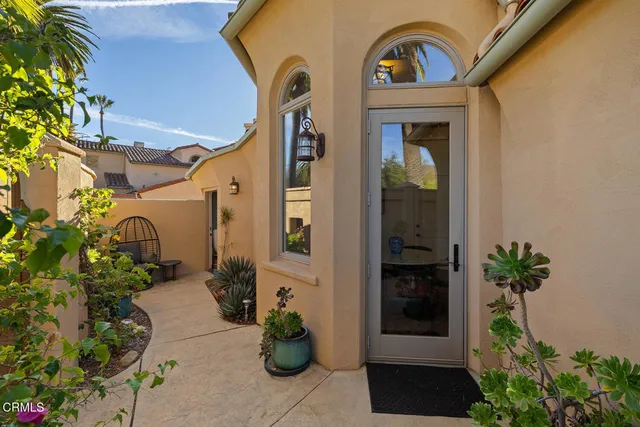 a view of a front door and fire place