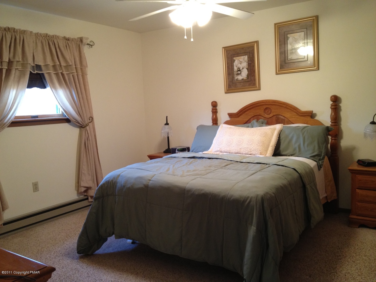37 Yellow Run Road Jim Thorpe, PA 18229 - Photo 8 of 19 Master BR with Ceiling Fan; Carpeting