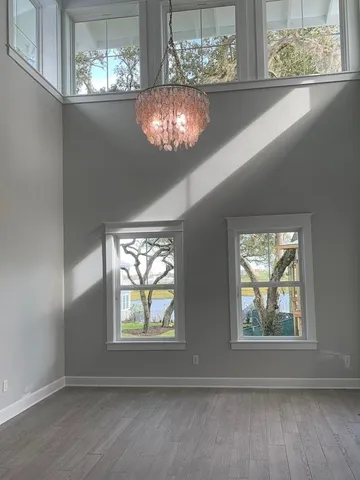 view of dining room with wooden floor