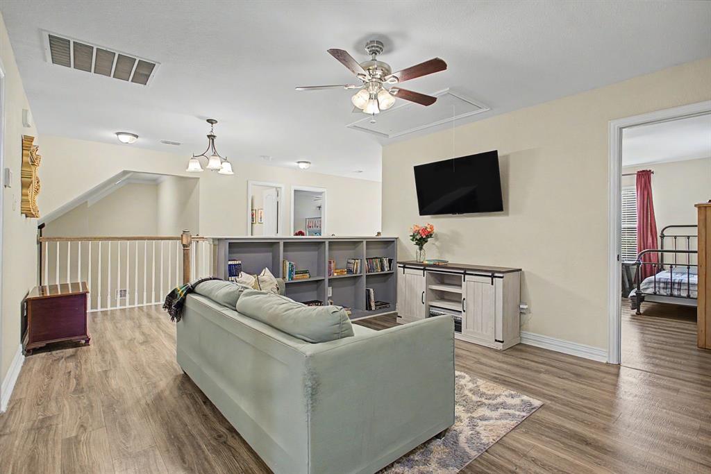 203 Saddle Ridge Court Springtown, TX 76082 - Photo 25 of 39 Upstairs you'll find three HUGE bedrooms, this loft area, GIANT closets, FABULOUS bathrooms, and ZERO carpet!