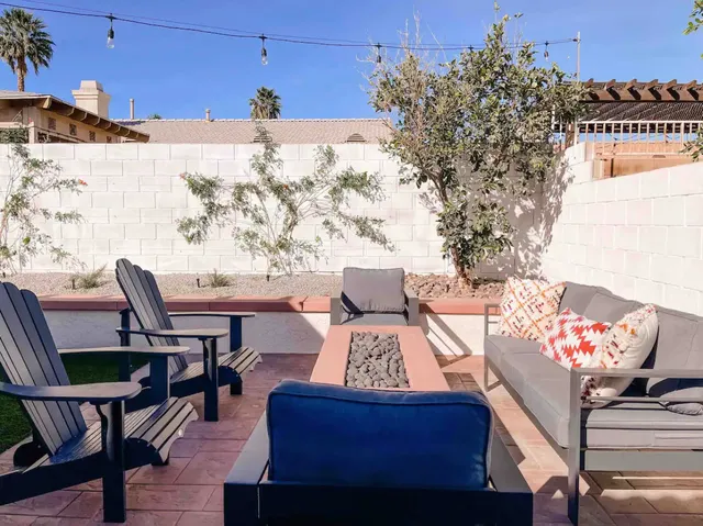 a view of a living room and dining room
