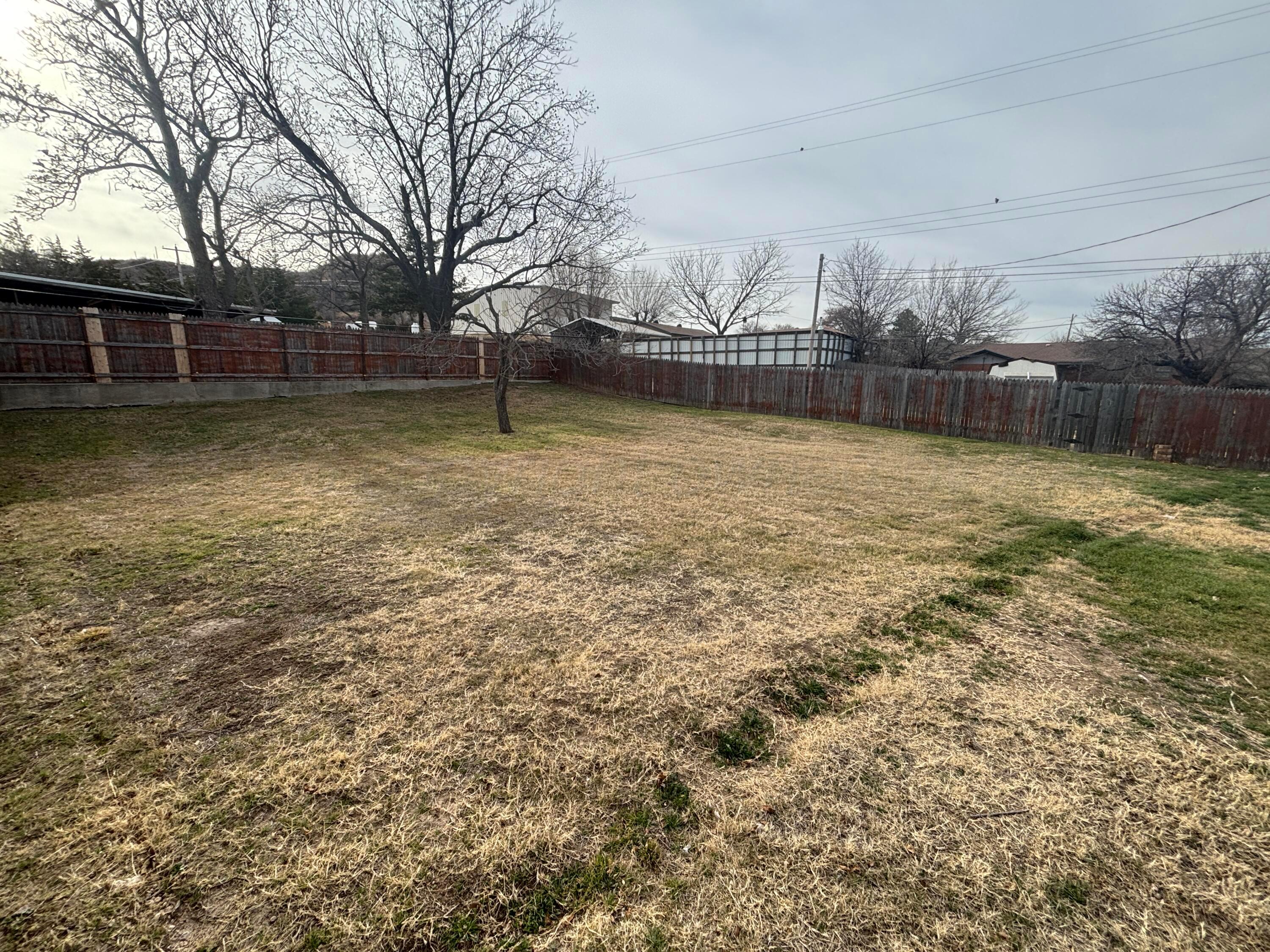 442 Harvey Street Miami, TX 79059 - Photo 18 of 19 a backyard of a house with lots of green space