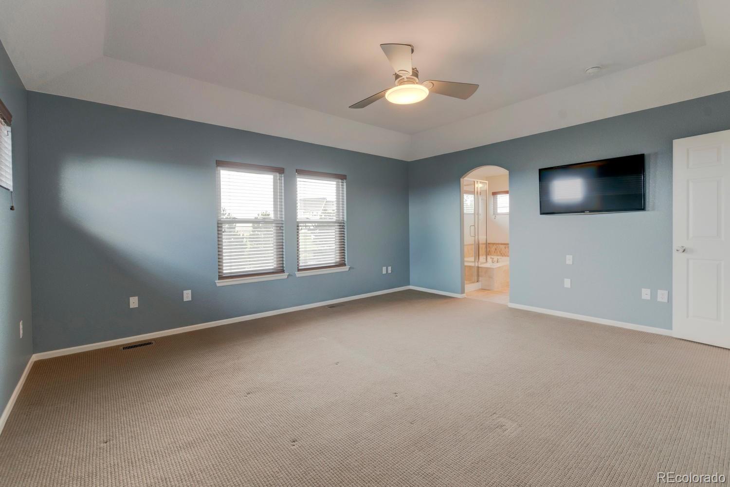 4939 Silver Feather Circle Broomfield, CO 80023 - Photo 14 of 35 an empty room with windows and fireplace