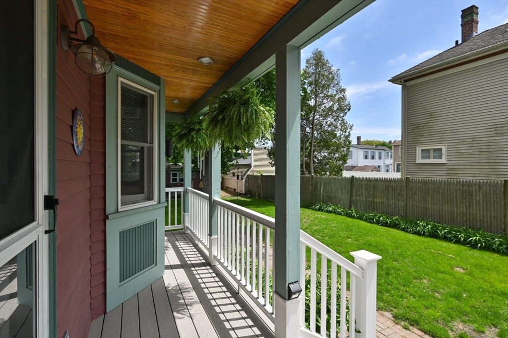7 Charles Street Danvers, MA 01923 - Photo 30 of 37 a view of a porch with a backyard