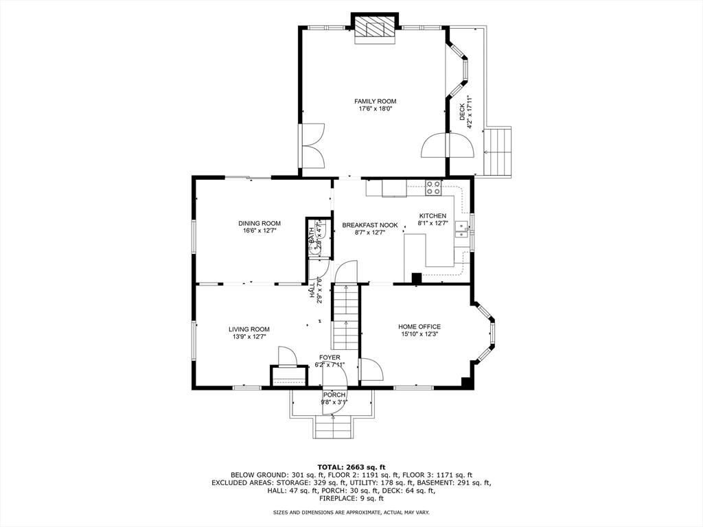 7 Charles Street Danvers, MA 01923 - Photo 35 of 37 a picture of a floor plan