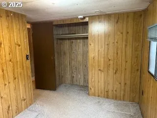 a view of wooden door