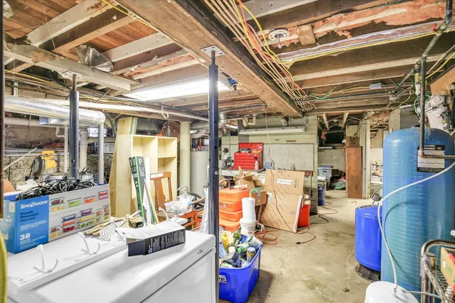 a view of storage and utility room