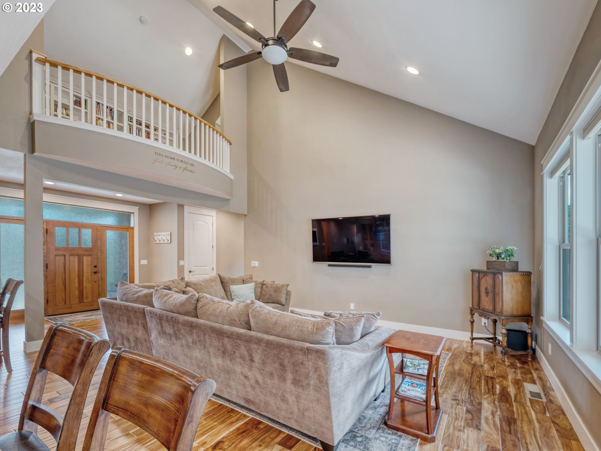 27876 Lady Slipper Loop Eugene, OR 97405 - Photo 33 of 45 a living room with furniture and a flat screen tv