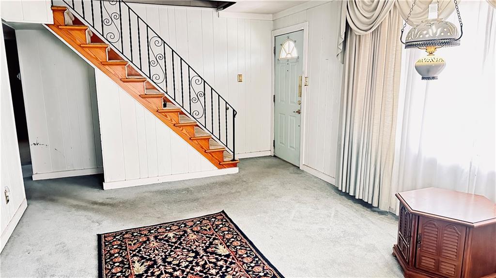 840 Meadow Avenue Monaca, PA 15061 - Photo 3 of 24 a view of entryway with wooden floor and door