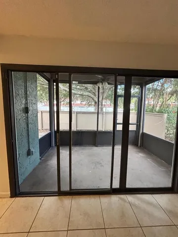 a backyard of a house