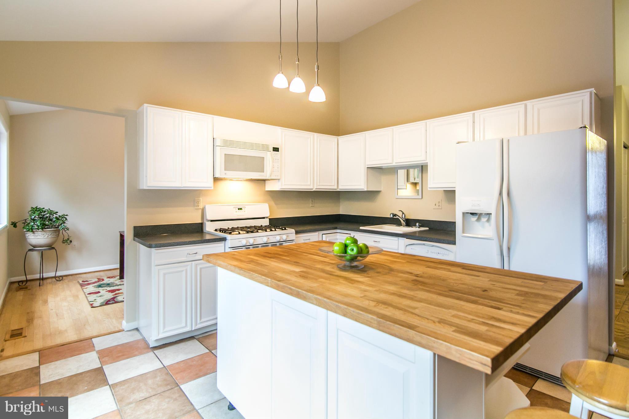 11821 Blue Spruce Road Reston, VA 20191 - Photo 9 of 28 a kitchen with stainless steel appliances granite countertop a sink refrigerator and cabinets