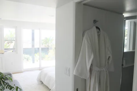 a view of walk in closet with window