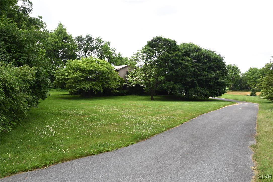 very private road to entrance of home